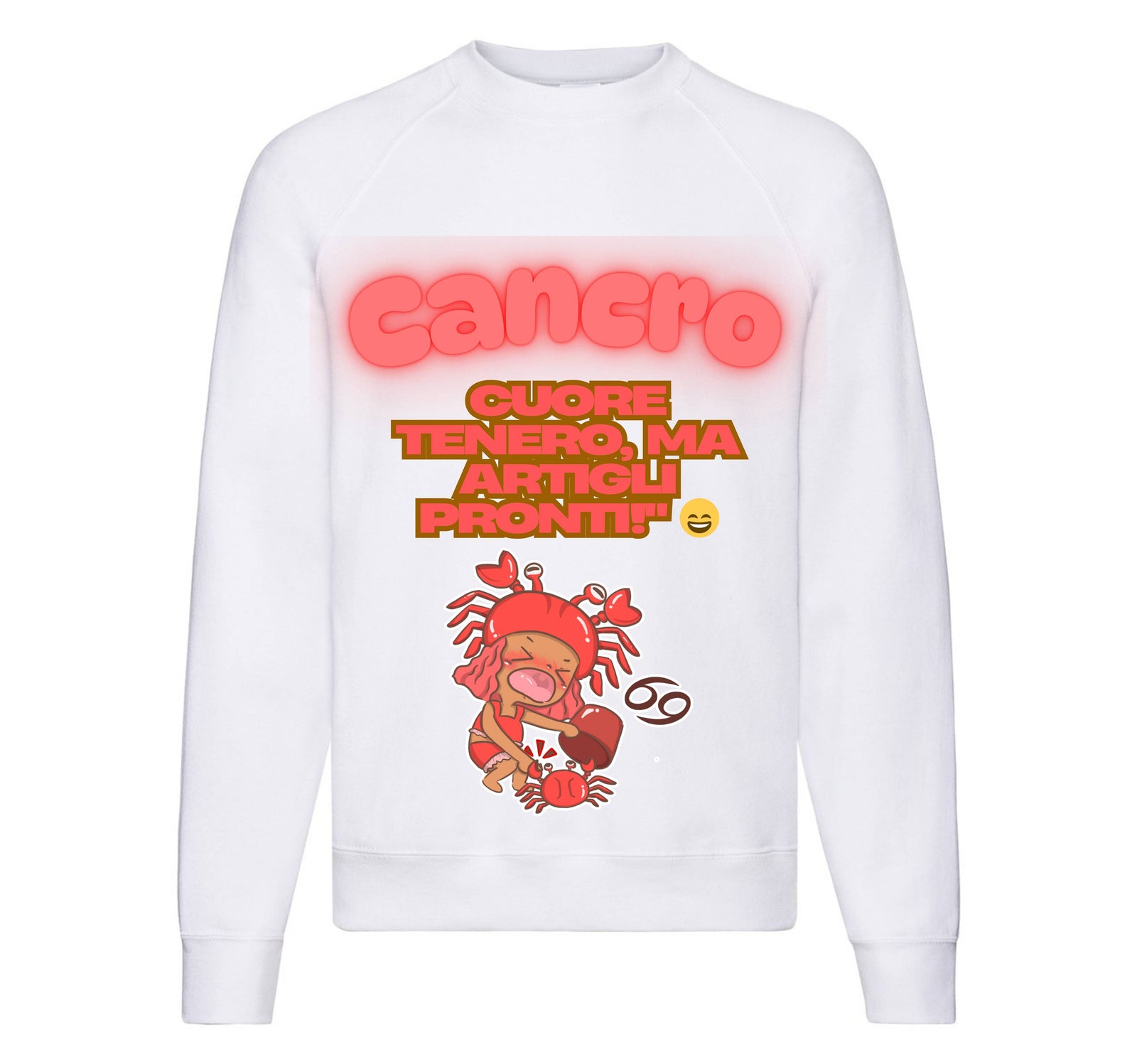 Felpa Classic Uomo Donna CANCRO ( CA75098745 ) - Gufetto Brand 