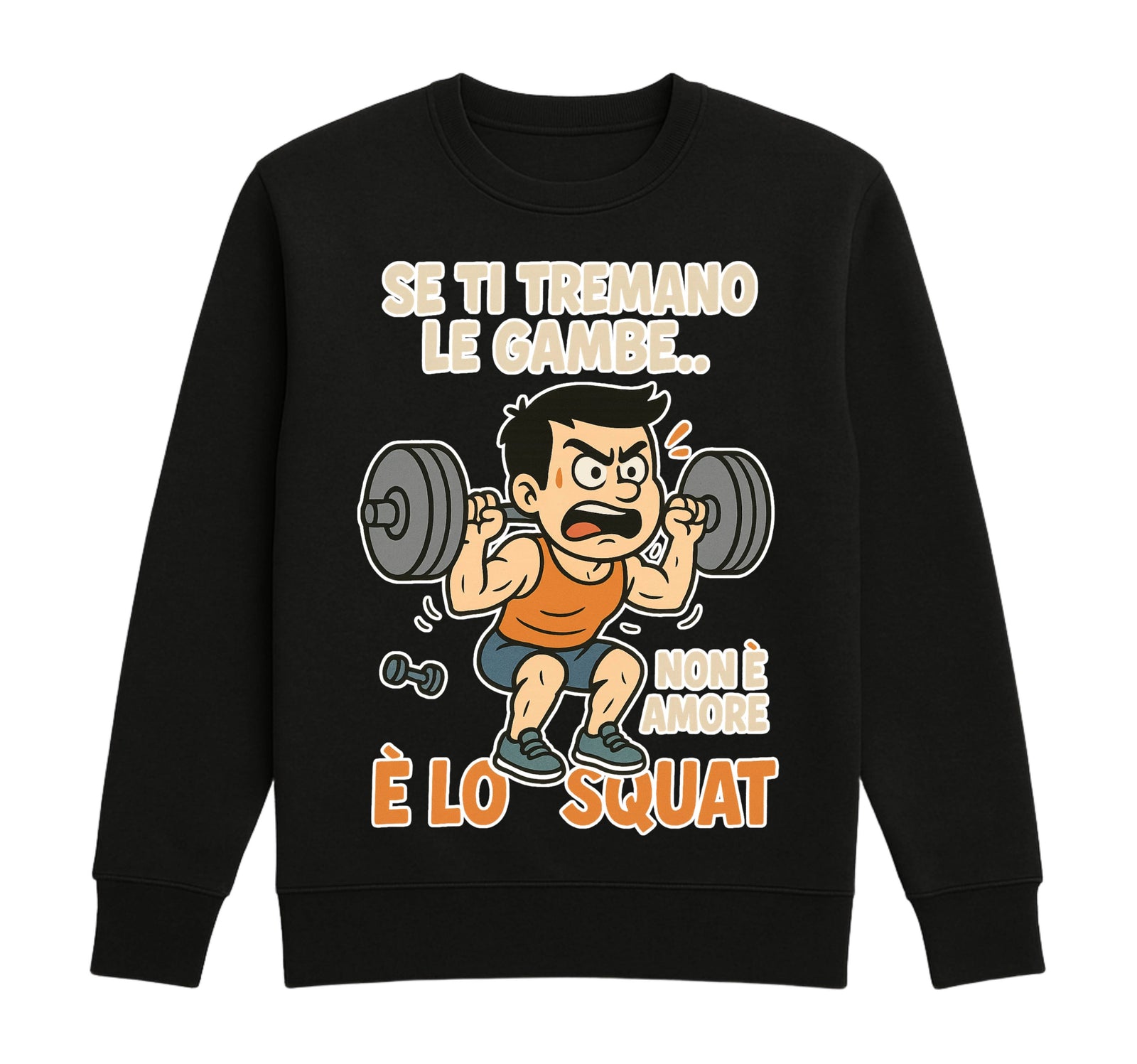 Felpa Classic Uomo Donna SQUAT ( SQ723156487 ) - Gufetto Brand 