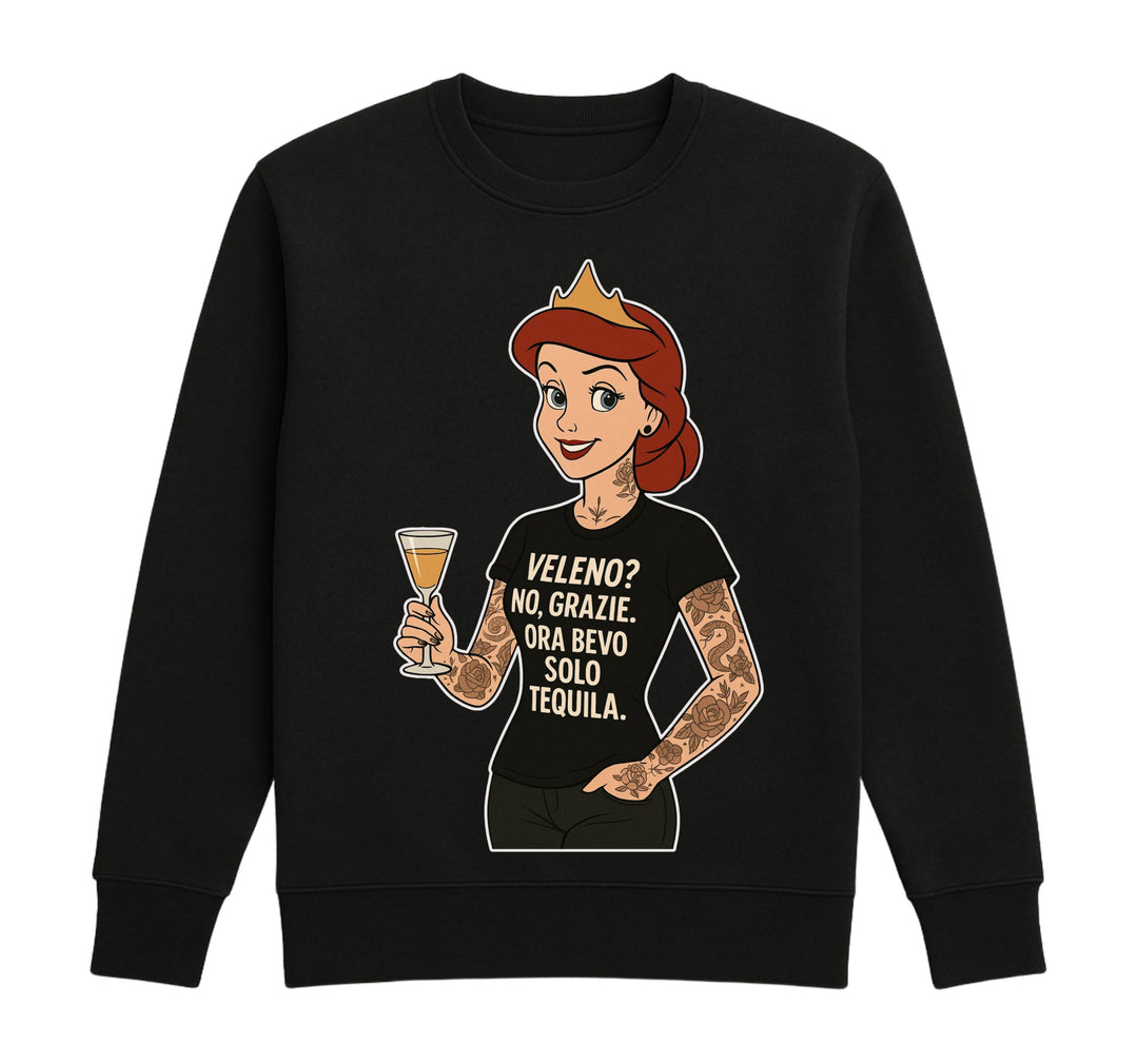 Felpa Classic Uomo Donna PRINCIPESSA TEQUILA ( TE5498675 ) - Gufetto Brand 