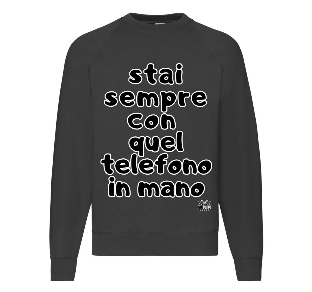 Felpa Classic Uomo Donna TELEFONO ( TE5263857496 ) - Gufetto Brand 