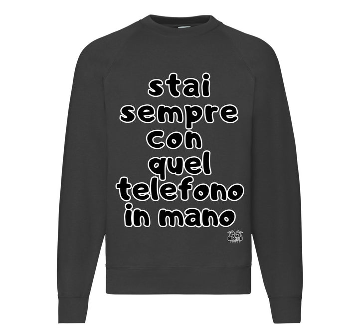 Felpa Classic Uomo Donna TELEFONO ( TE5263857496 ) - Gufetto Brand 