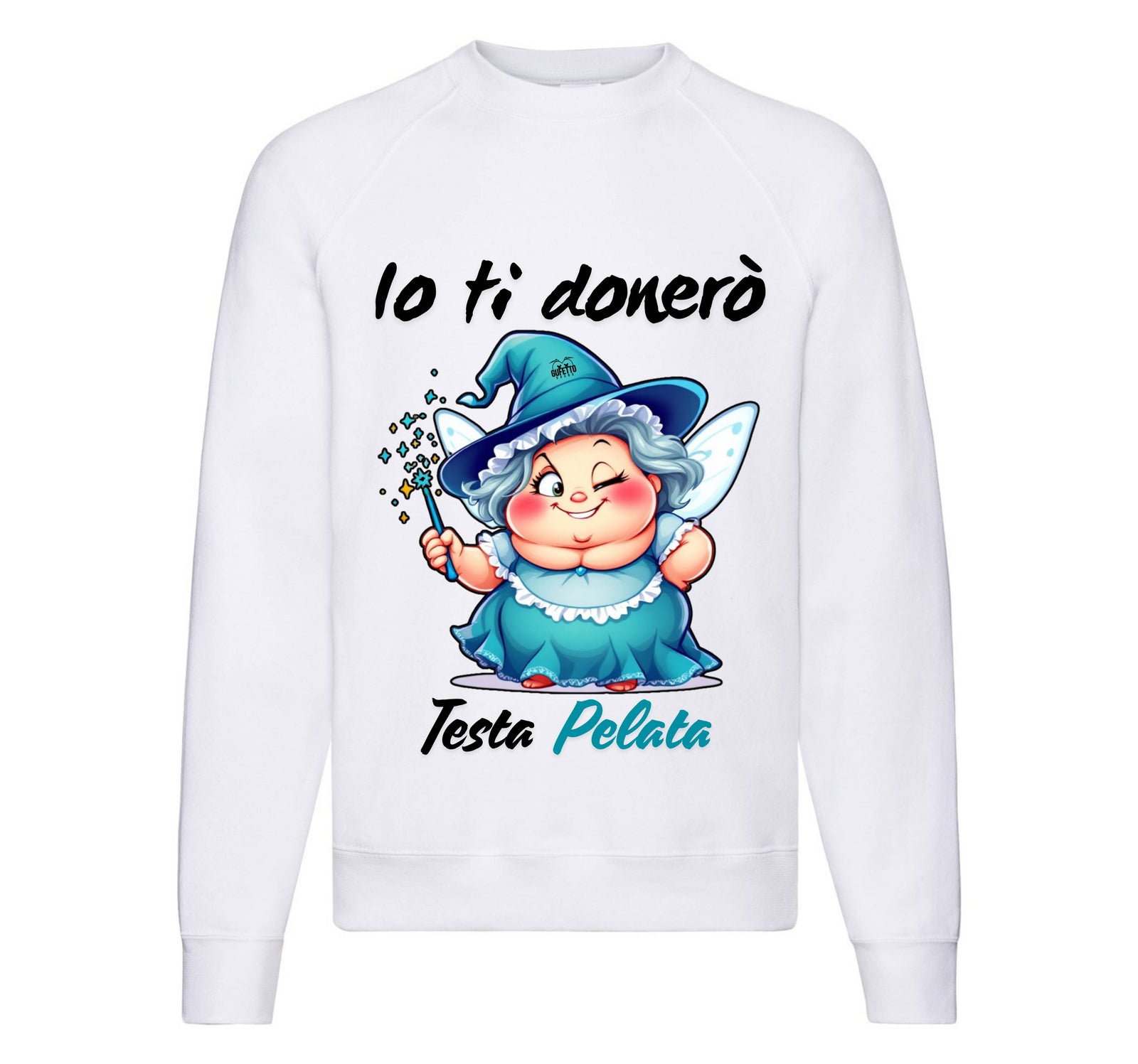 Felpa Classic Uomo Donna Le Fatine Ignoranti TESTA PELATA ( TP9082345 ) - Gufetto Brand 