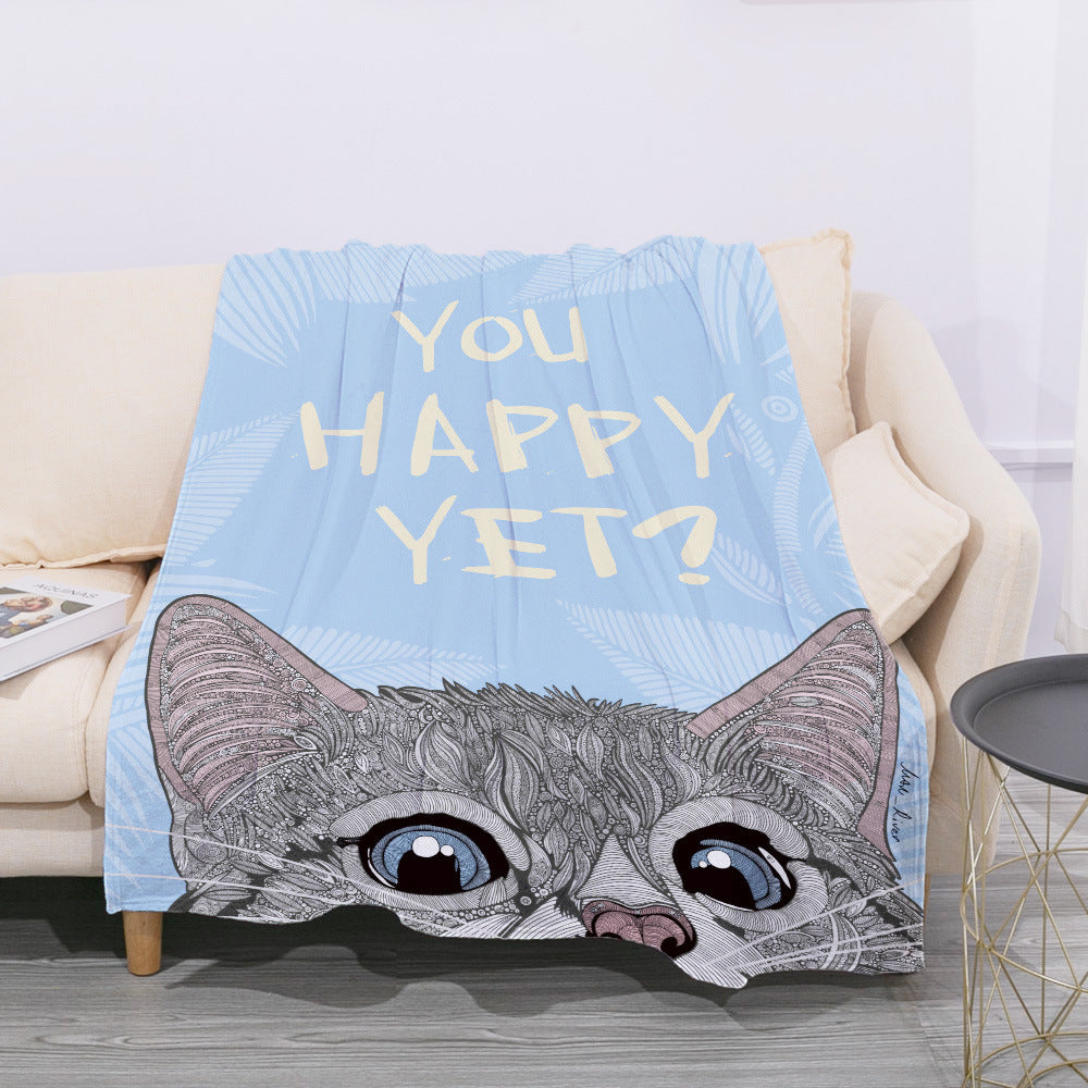 Coperta da siesta per ufficio in flanella - Gufetto Brand 