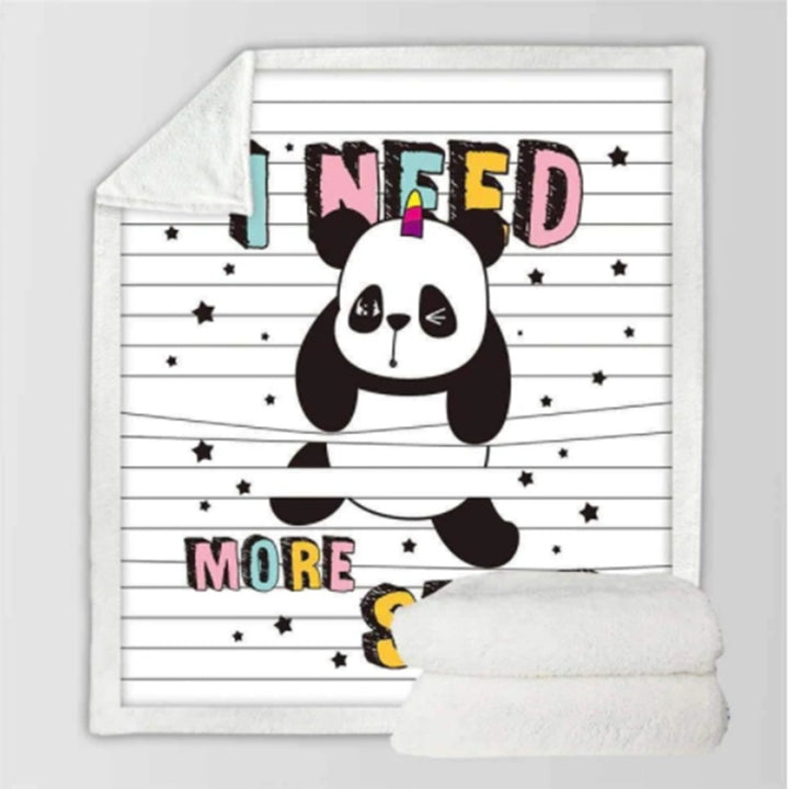 Coperta in flanella serie Panda - Gufetto Brand 