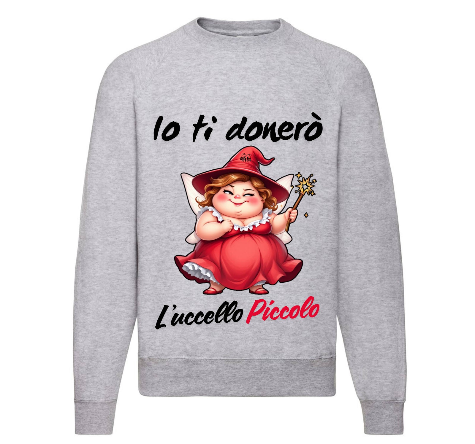Felpa Classic Uomo Donna Le Fatine Ignoranti UCCELLO PICCOLO ( UP64987564 ) - Gufetto Brand 