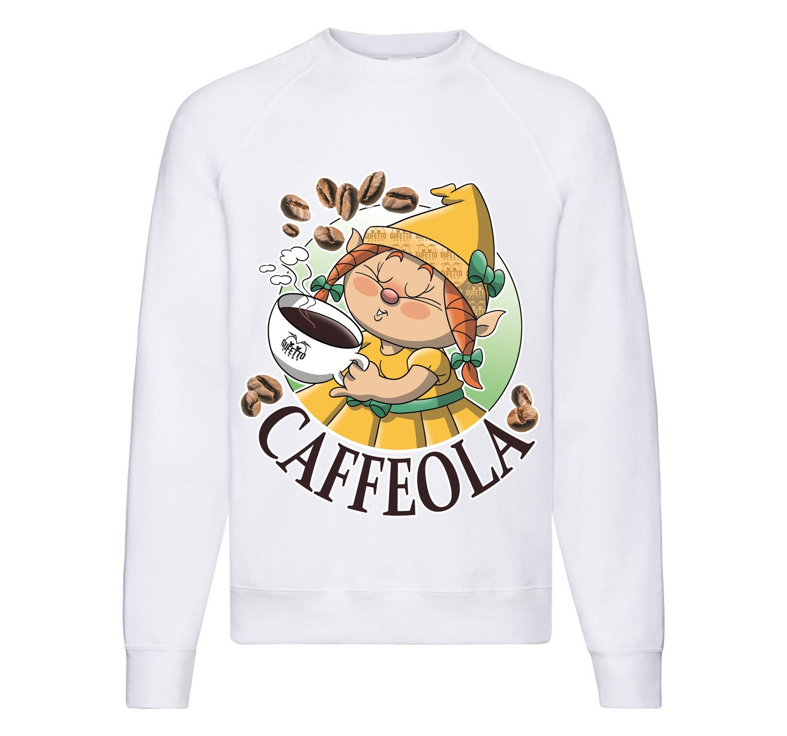 Felpa Classic Uomo Donna CAFFEOLA ( CA44120986 ) - Gufetto Brand 