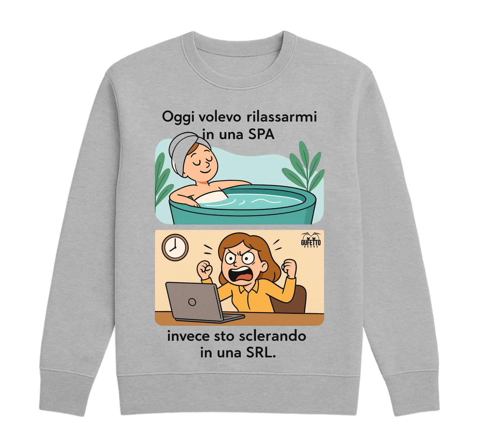 Felpa Classic Uomo Donna SPA/SRL  ( SS257986325 ) - Gufetto Brand 
