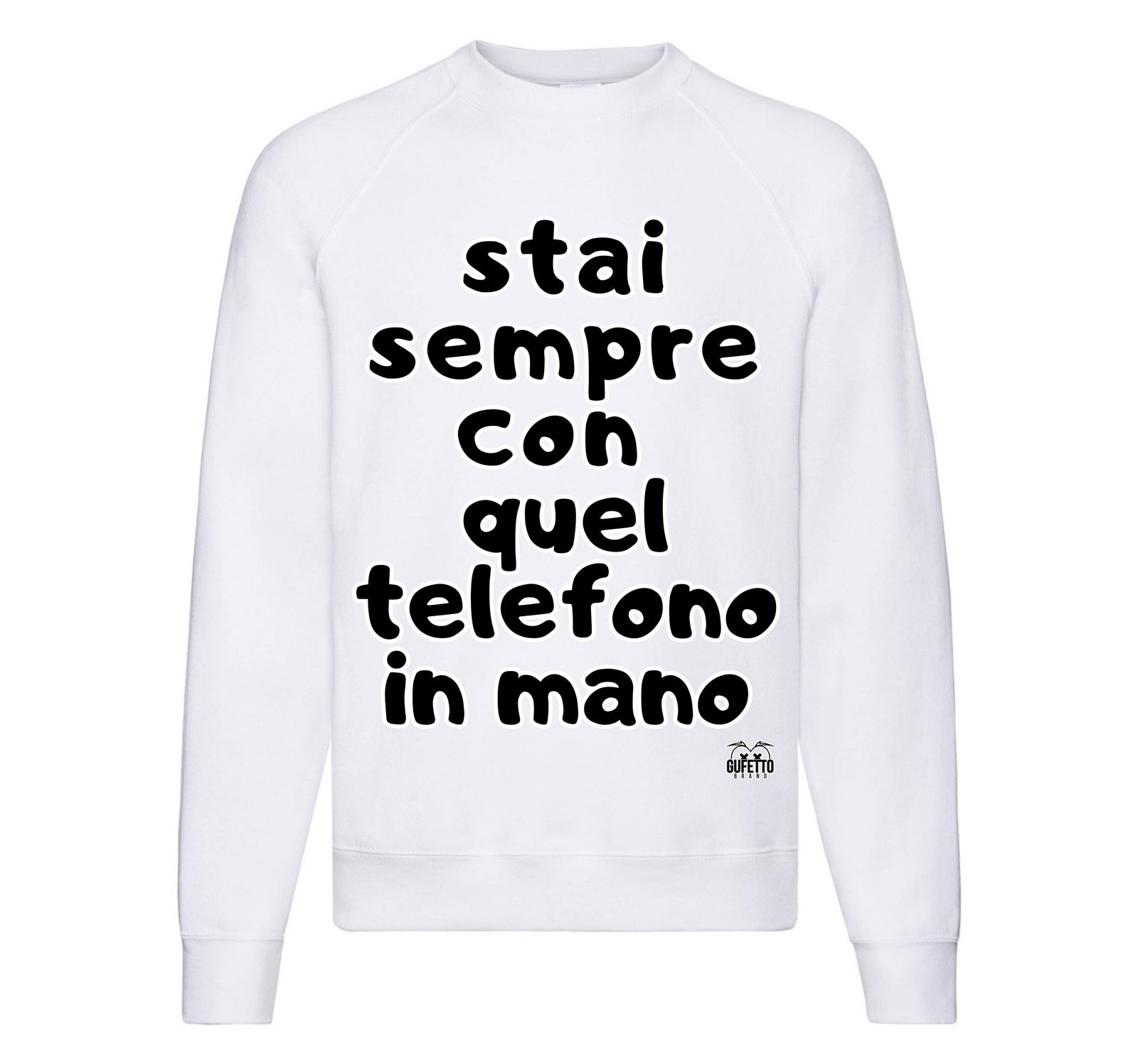 Felpa Classic Uomo Donna TELEFONO ( TE5263857496 ) - Gufetto Brand 