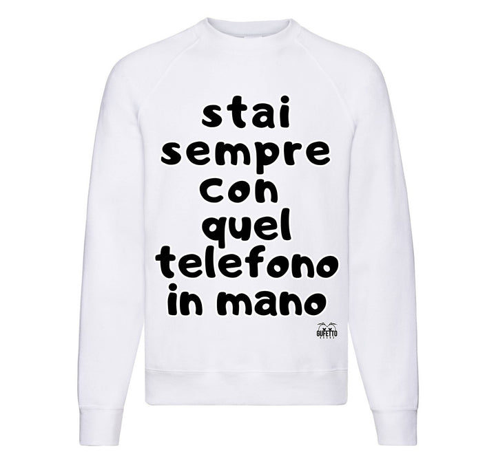 Felpa Classic Uomo Donna TELEFONO ( TE5263857496 ) - Gufetto Brand 