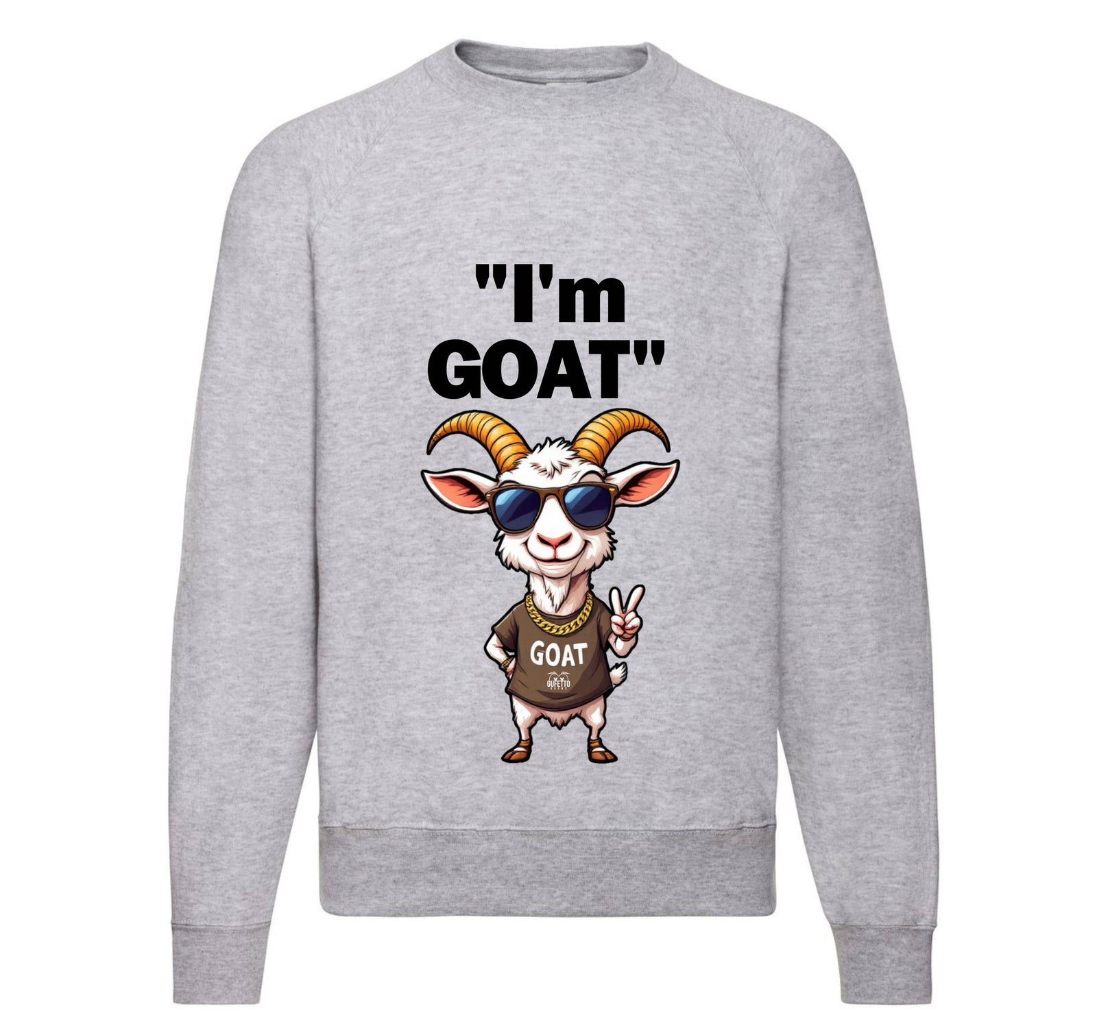 Felpa Classic Uomo Donna I'M GOAT ( GO65984523 ) - Gufetto Brand 