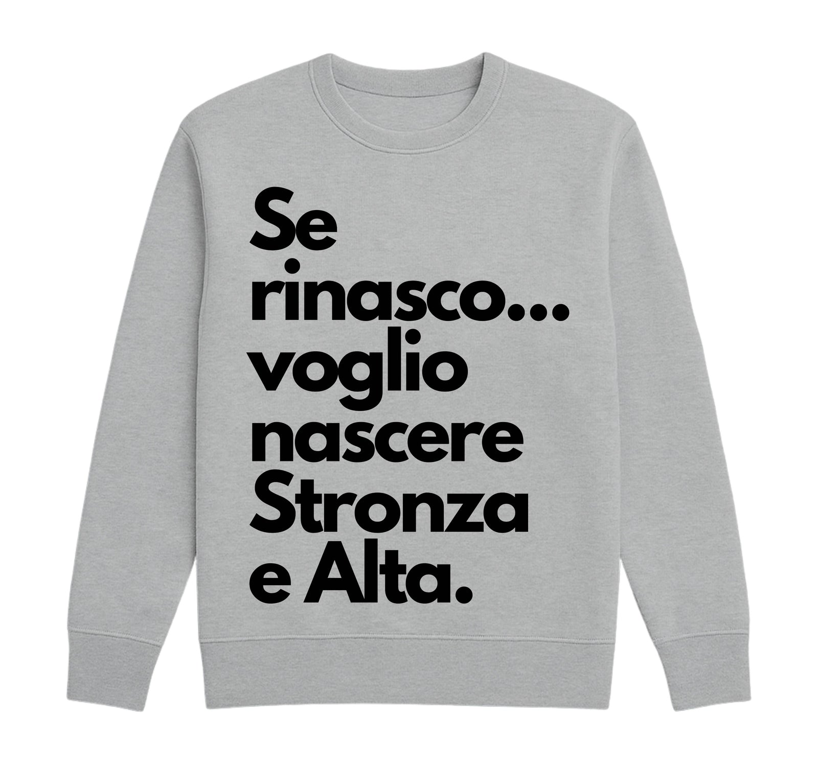 Felpa Classic Uomo Donna STRONZA ( ST5897745 ) - Gufetto Brand 
