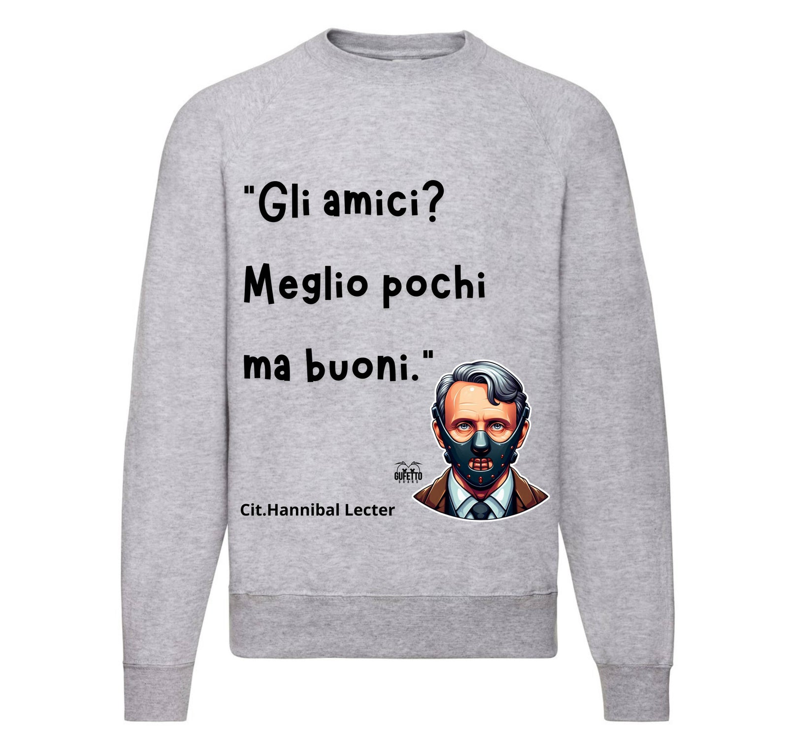 Felpa Classic Uomo Donna HANNIBAL ( 5409372645 ) - Gufetto Brand 