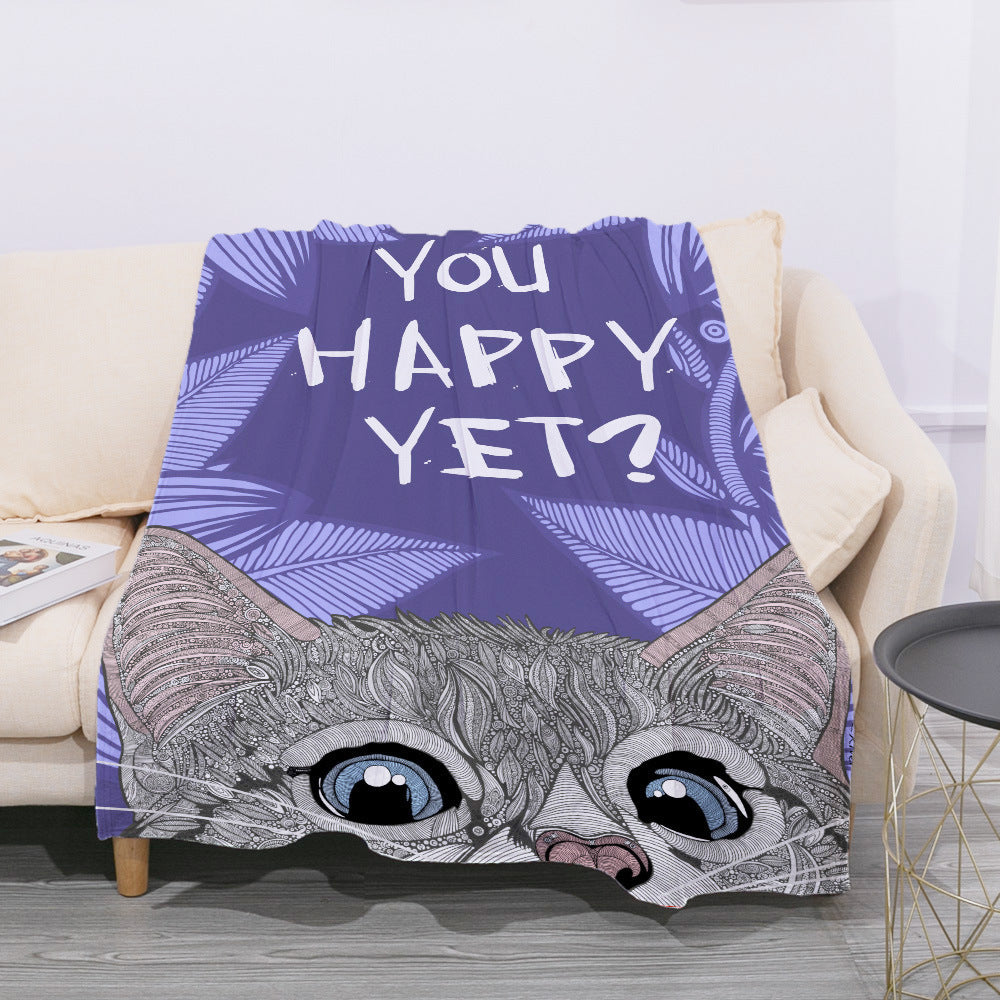 Coperta da siesta per ufficio in flanella - Gufetto Brand 