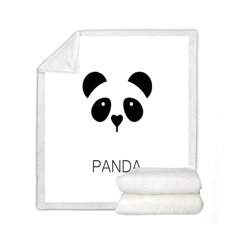 Coperta in flanella serie Panda - Gufetto Brand 