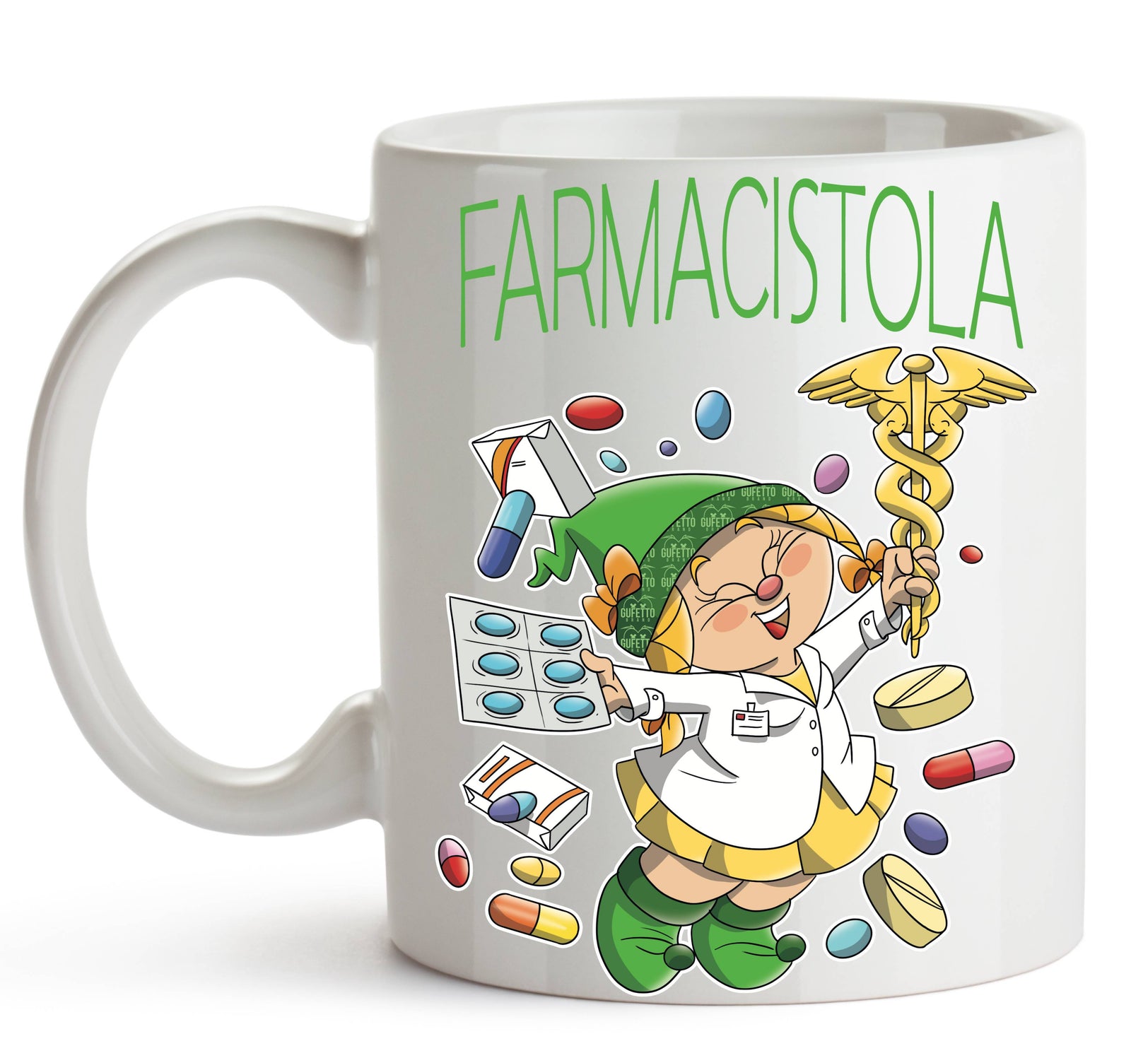 Tazza FARMACISTOLA( FA784536276 ) - Gufetto Brand 
