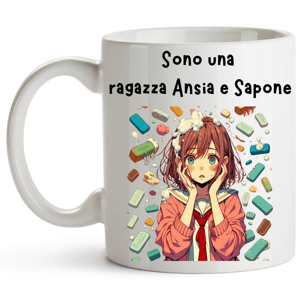 Tazza ANSIA E SAPONE ( AN48095647 ) - Gufetto Brand 