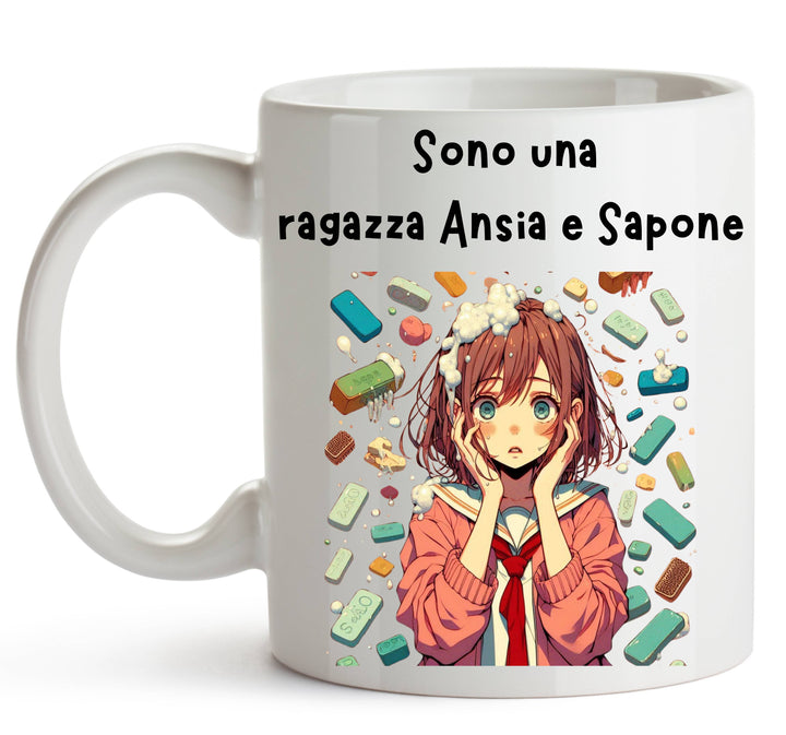 Tazza ANSIA E SAPONE ( AN48095647 ) - Gufetto Brand 