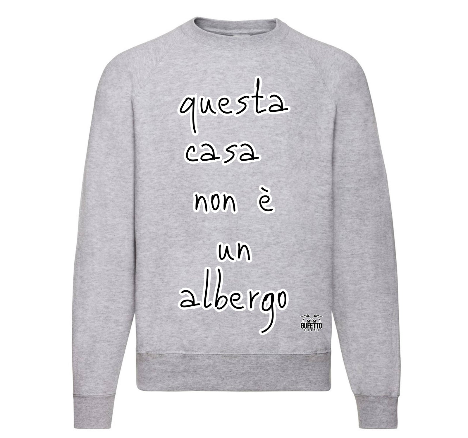Felpa Classic Uomo Donna ALBERGO ( AL3265784512 ) - Gufetto Brand 