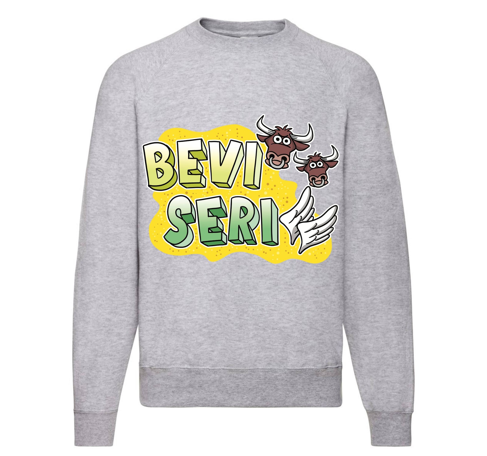 Felpa Classic Uomo Donna REBUS BEVITORI SERIALI ( BS82563258 ) - Gufetto Brand 