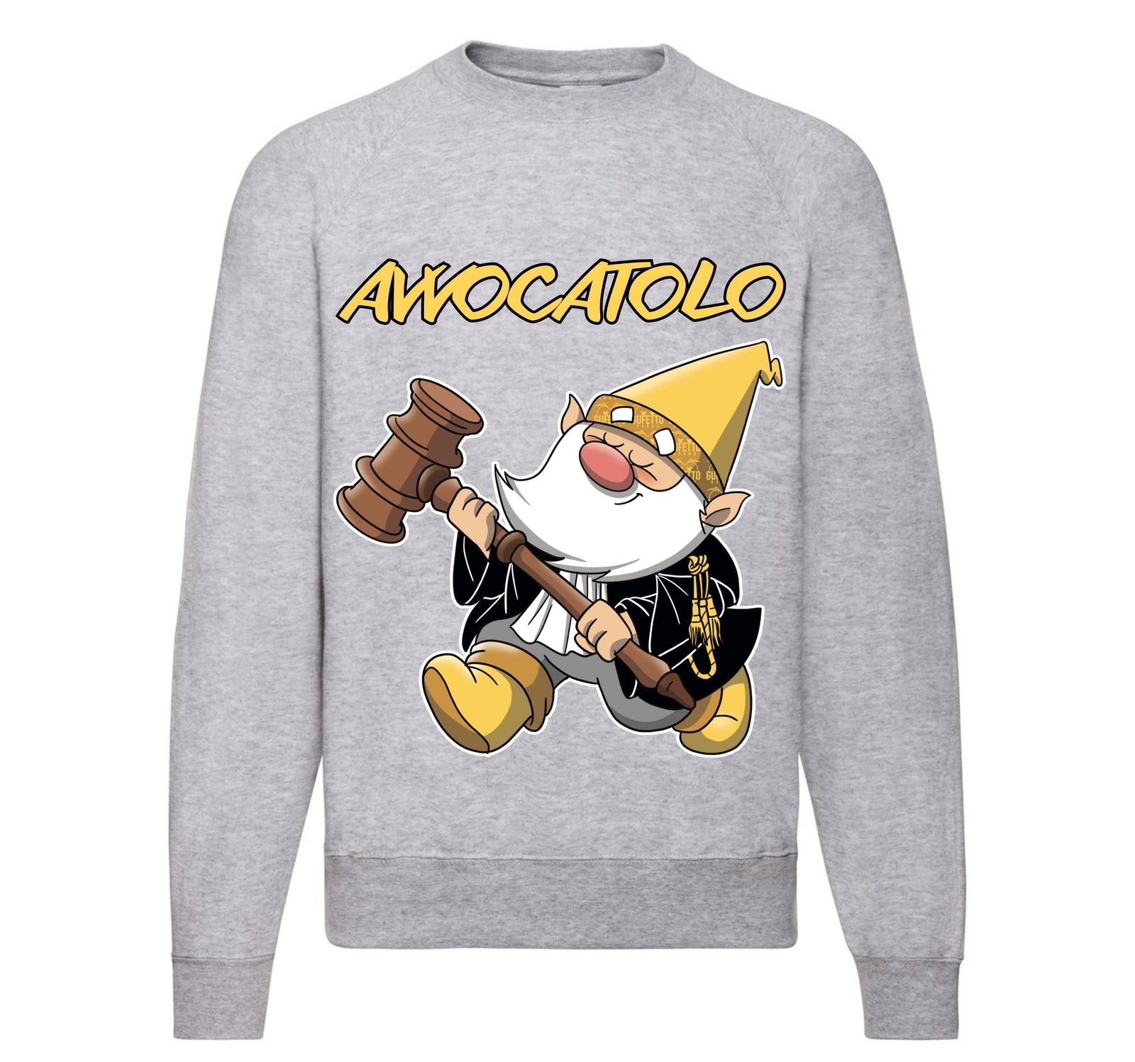 Felpa Classic Uomo Donna AVVOCATOLO ( AV53890564 ) - Gufetto Brand 