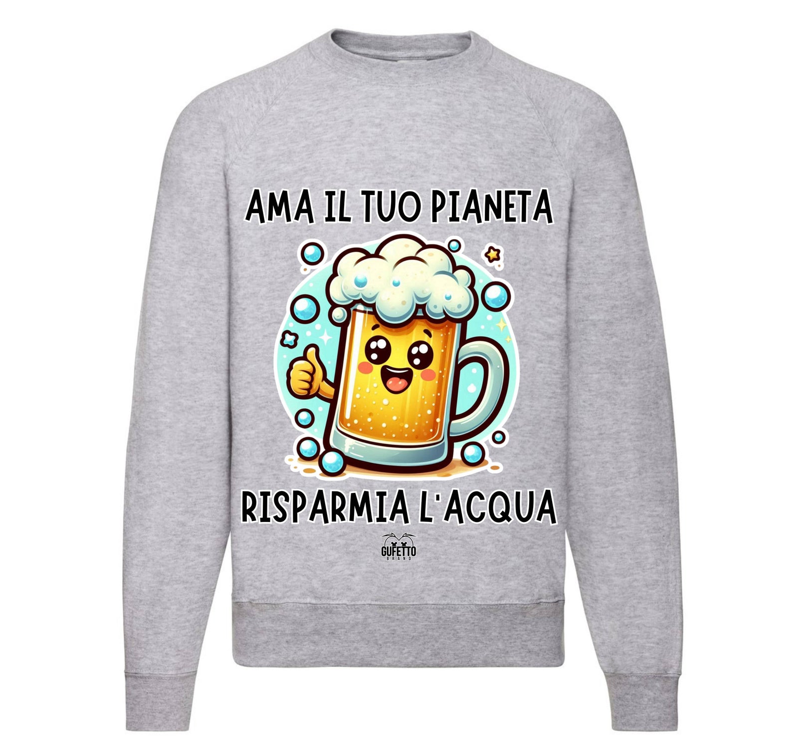 Felpa Classic Uomo Donna PIANETA ( PI0128475937458 ) - Gufetto Brand 