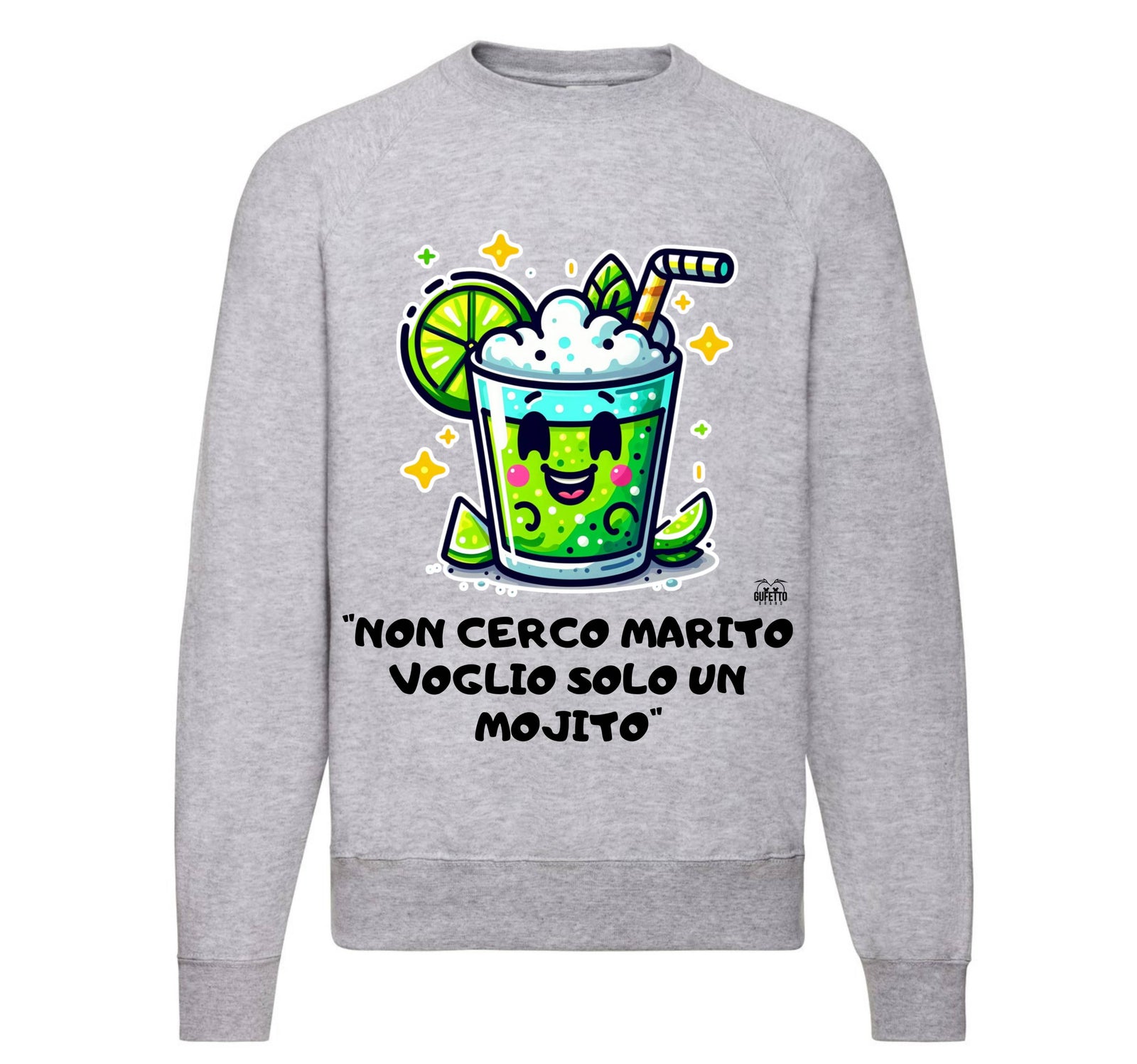 Felpa Classic Uomo Donna MOJITO ( MO852369741 ) - Gufetto Brand 