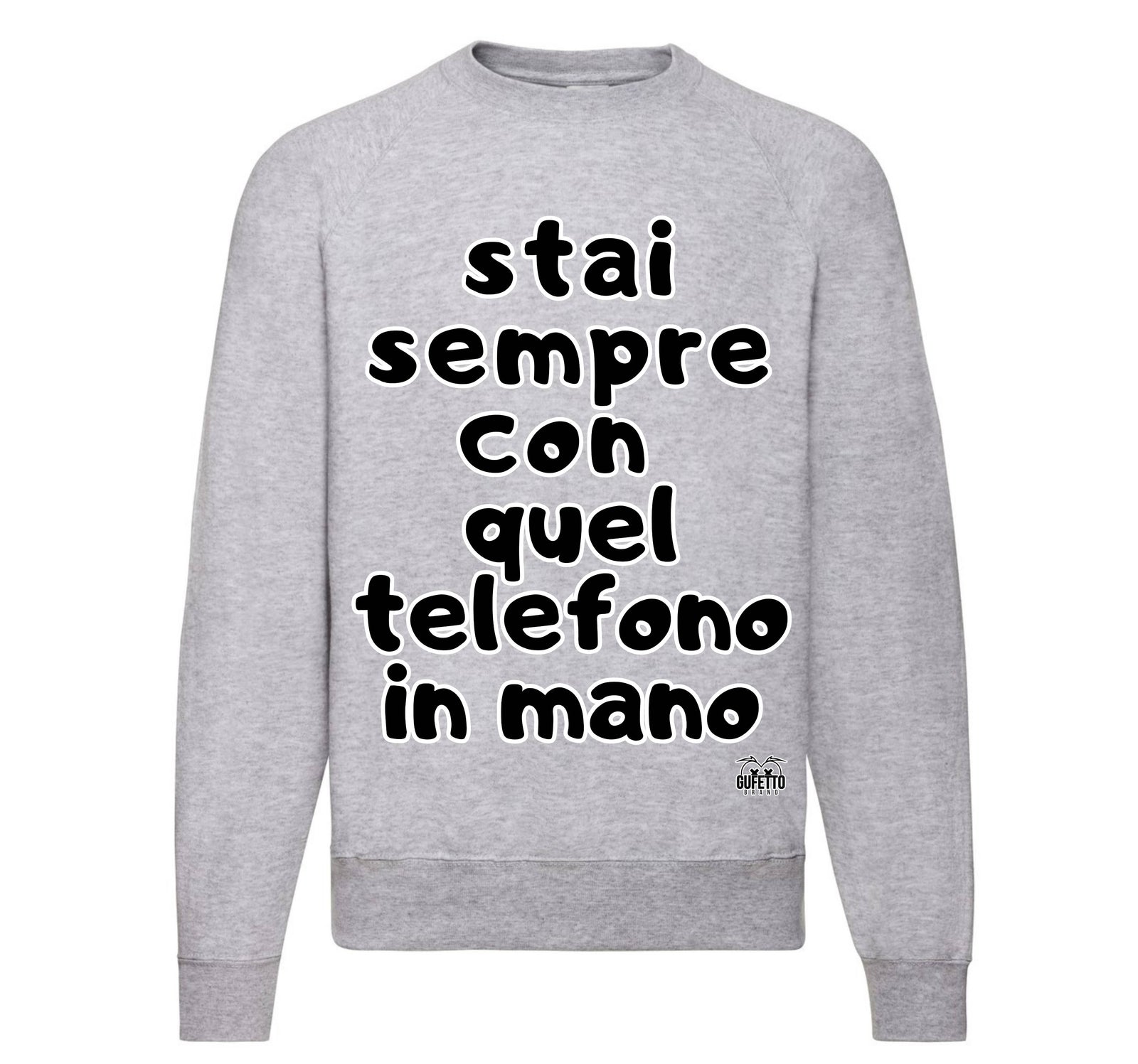 Felpa Classic Uomo Donna TELEFONO ( TE5263857496 ) - Gufetto Brand 