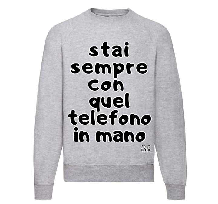 Felpa Classic Uomo Donna TELEFONO ( TE5263857496 ) - Gufetto Brand 