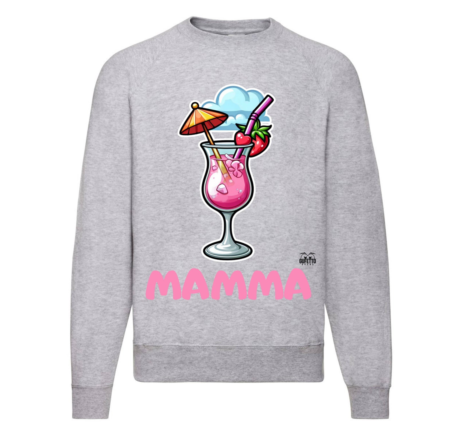 Felpa Classic Uomo Donna MAMMA ( MA56780921 ) - Gufetto Brand 