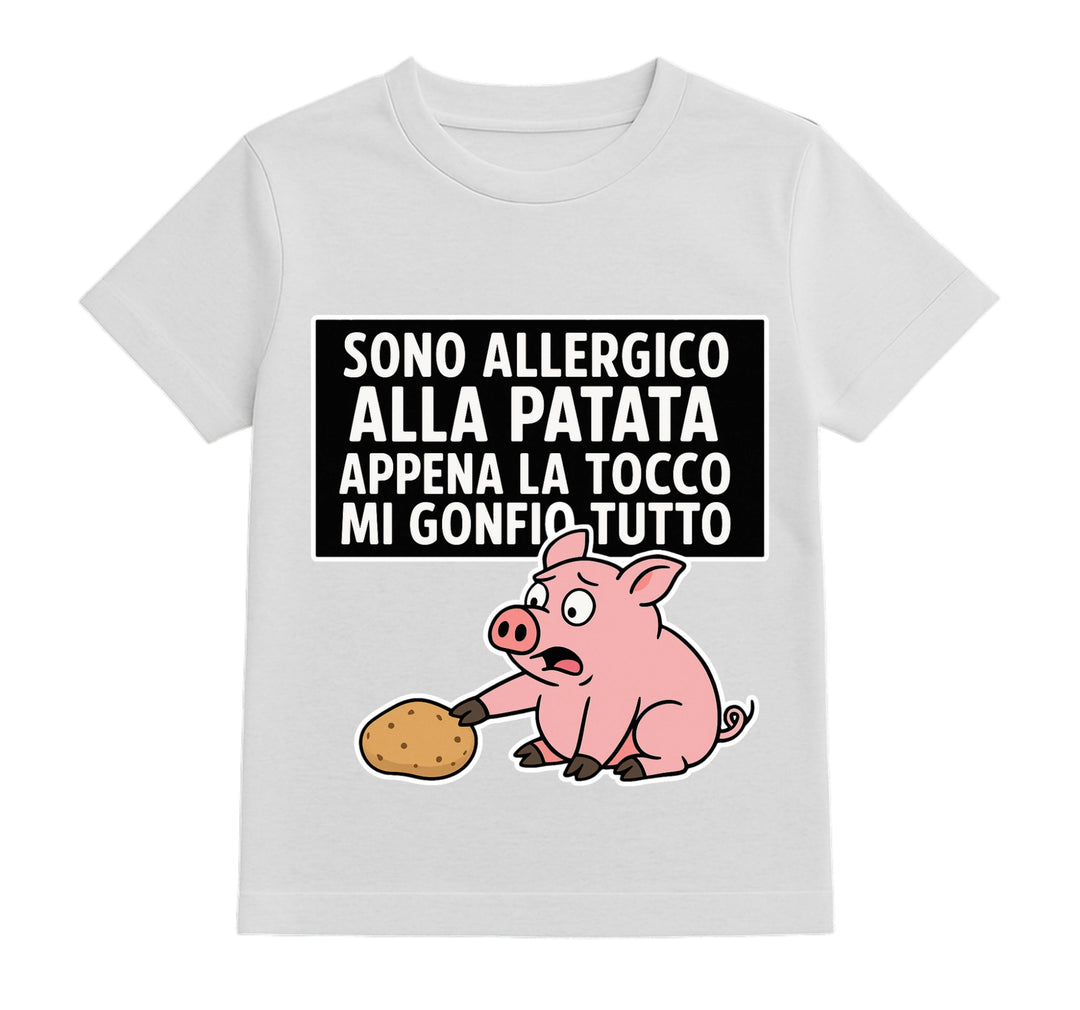 T-shirt Bambino/a ALLERGICO ( MG6573425165 ) - Gufetto Brand 