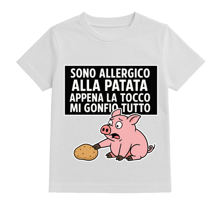T-shirt Bambino/a ALLERGICO ( MG6573425165 ) - Gufetto Brand 
