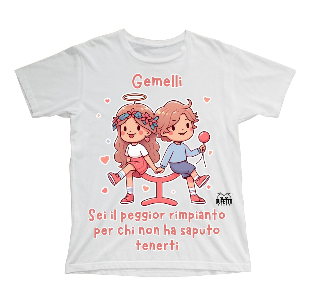 T-shirt Bambino/a GEMELLI ( GE8045670985643 ) - Gufetto Brand 