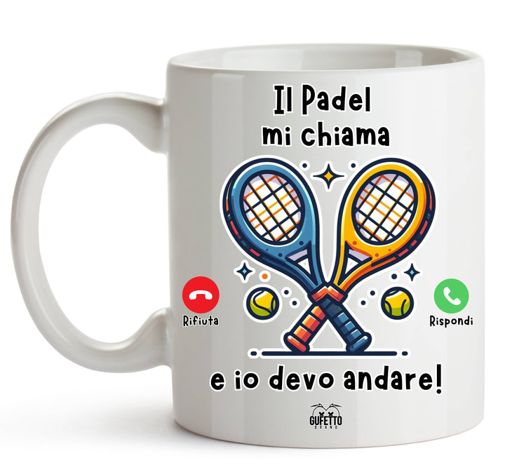 Tazza CHIAMATA PADEL ( CP64869267194657 ) - Gufetto Brand 