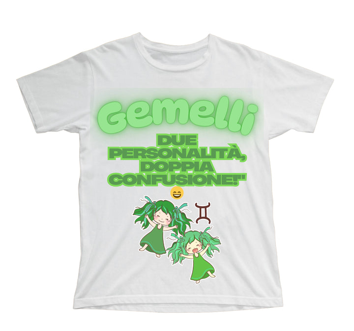 T-shirt Bambino/a GEMELLI ( GE6098765 ) - Gufetto Brand 