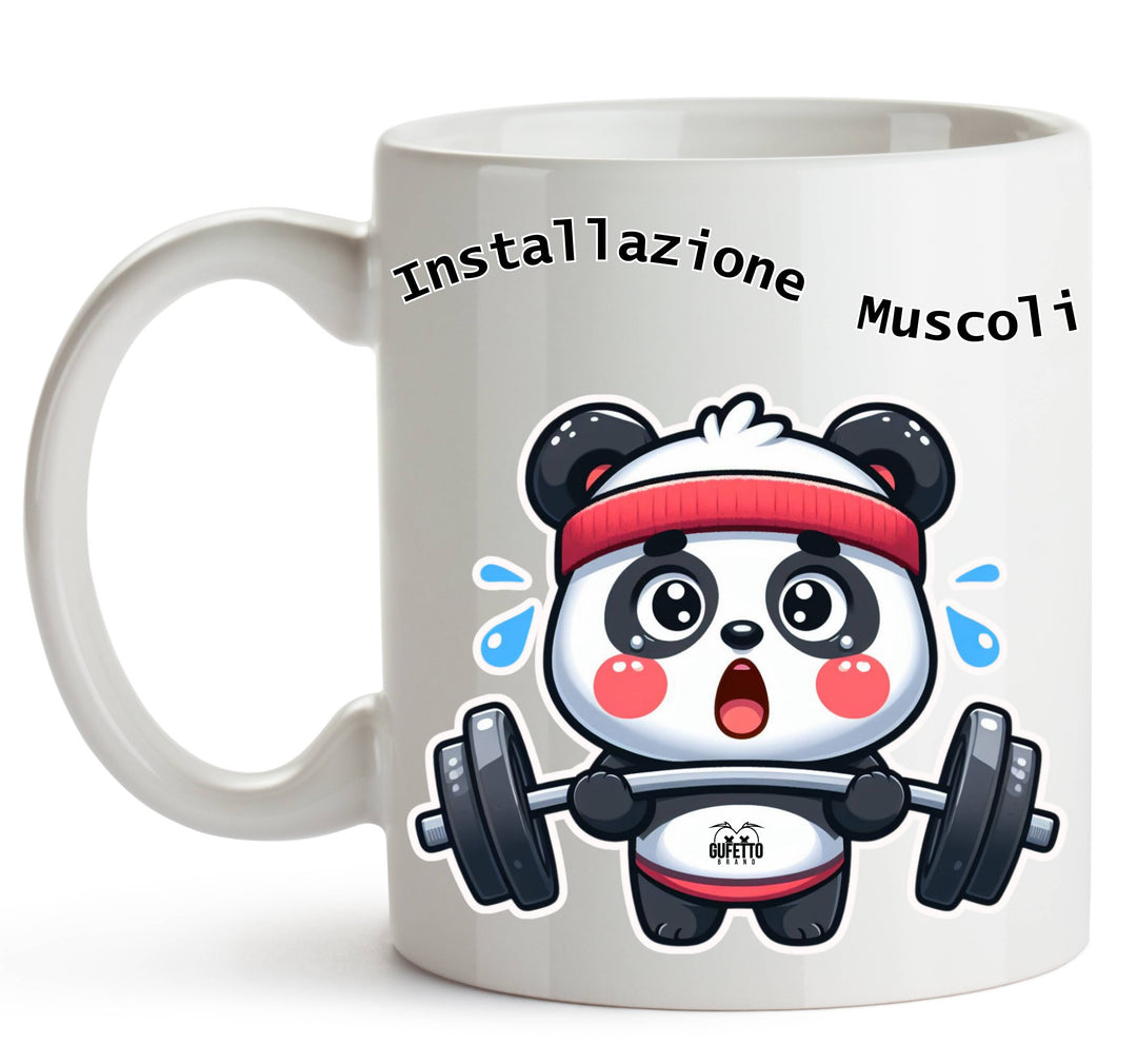 Tazza PANDA MUSCOLI ( PA489056789 ) - Gufetto Brand 