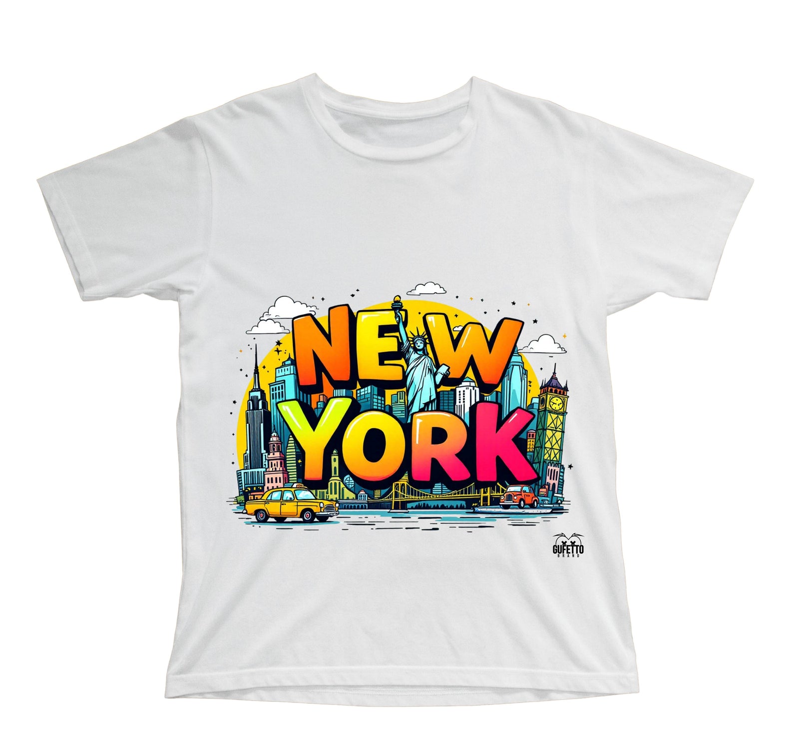 T-shirt Bambino/a NEW YORK ( NY89523156 ) - Gufetto Brand 