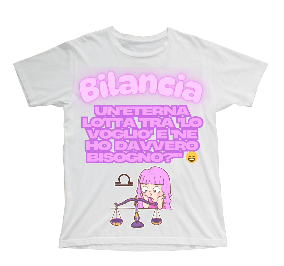 T-shirt Bambino/a BILANCIA ( BI78953265 ) - Gufetto Brand 