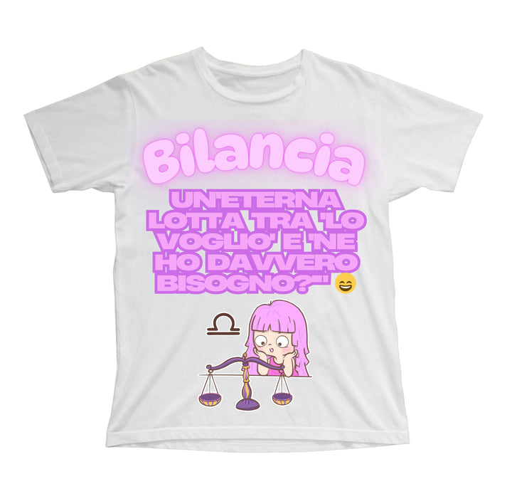 T-shirt Bambino/a BILANCIA ( BI78953265 ) - Gufetto Brand 