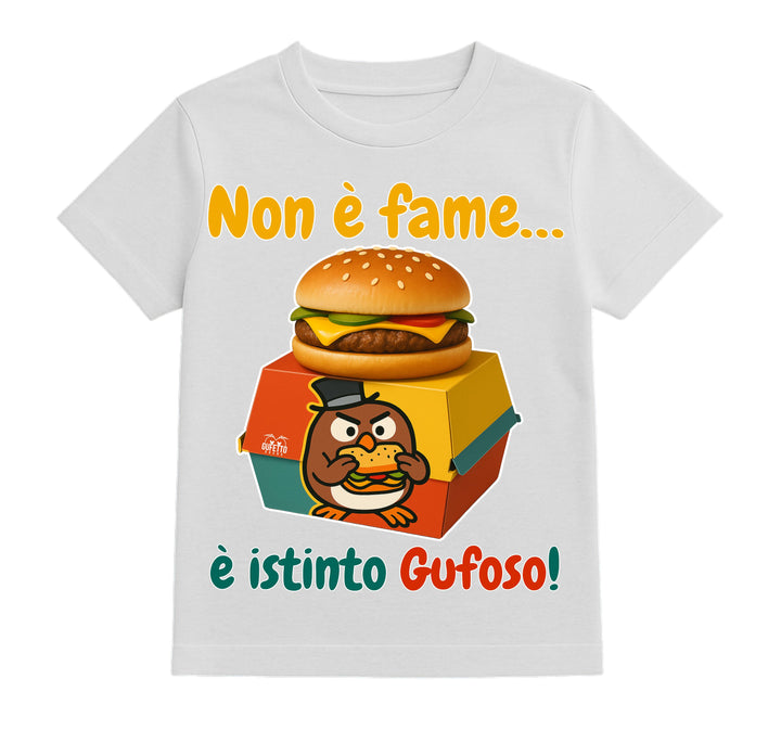 T-shirt Bambino/a GUFETTO BURGER ( GB570987243 ) - Gufetto Brand 