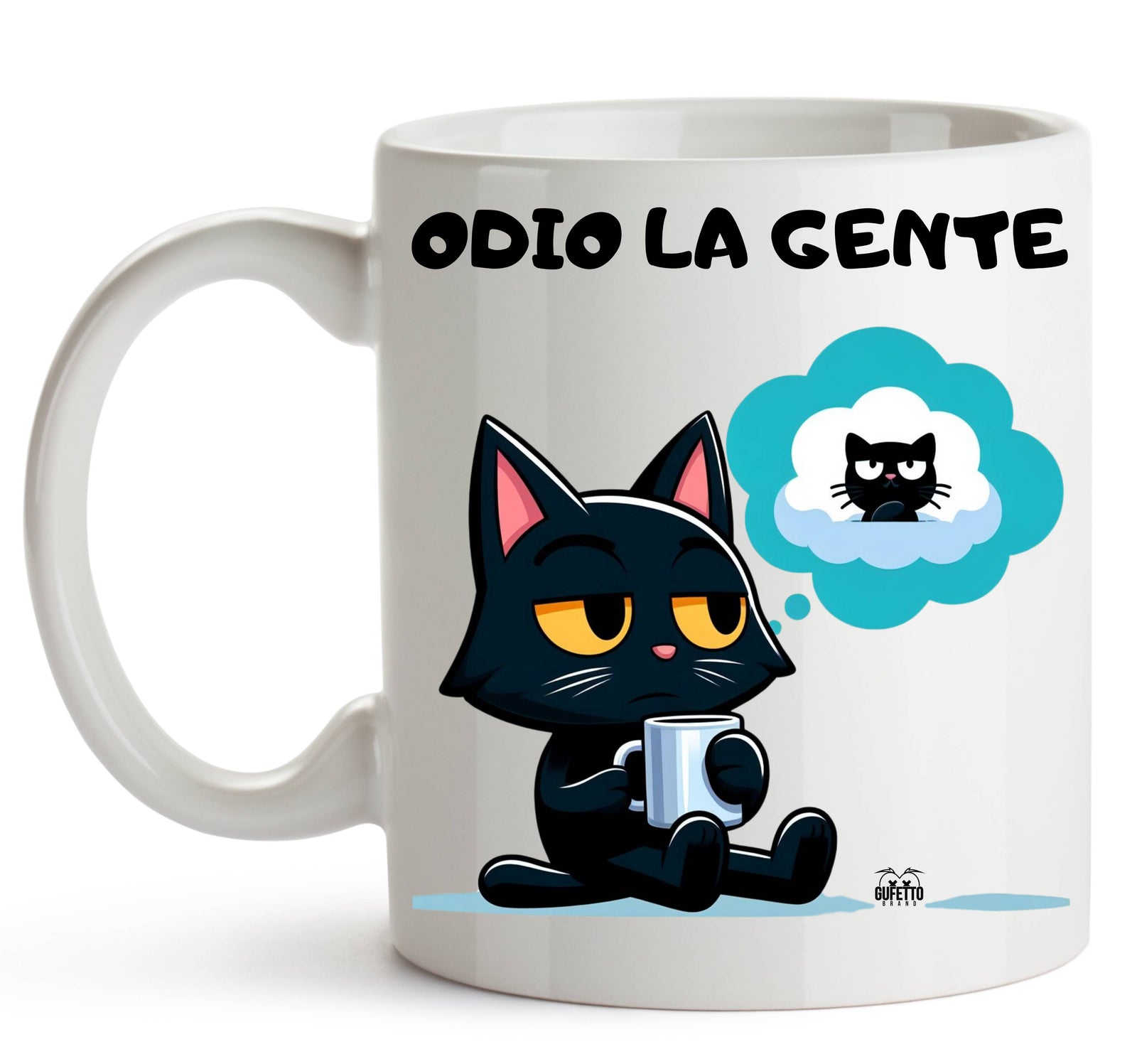 Tazza GATTO ODIO ( GO88356987 ) - Gufetto Brand 