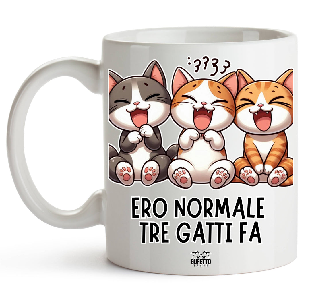 Tazza TRE GATTI FA ( TR8019274653758 ) - Gufetto Brand 