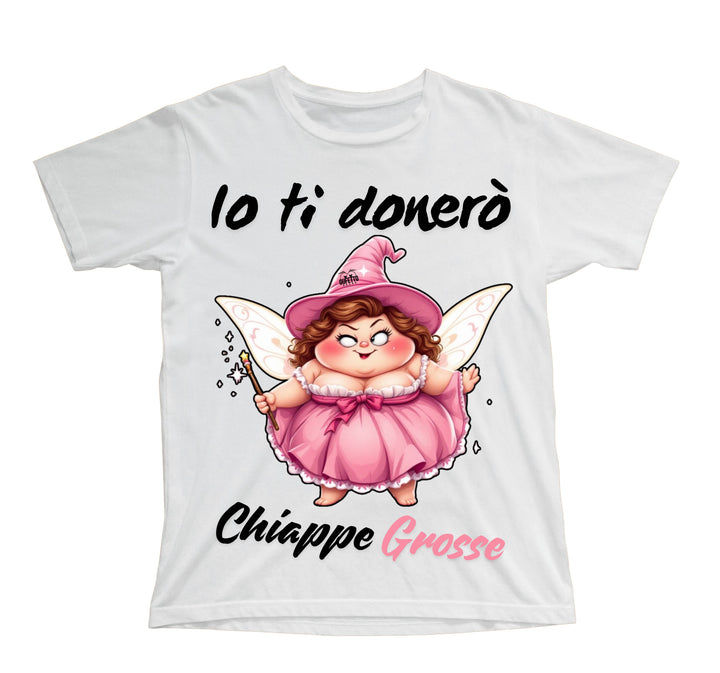 T-shirt Bambino/a Le Fatine Ignoranti CHIAPPE GROSSE ( CG7098452 ) - Gufetto Brand 