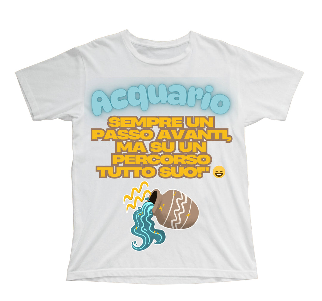 T-shirt Bambino/a ACQUARIO ( AC49876543 ) - Gufetto Brand 