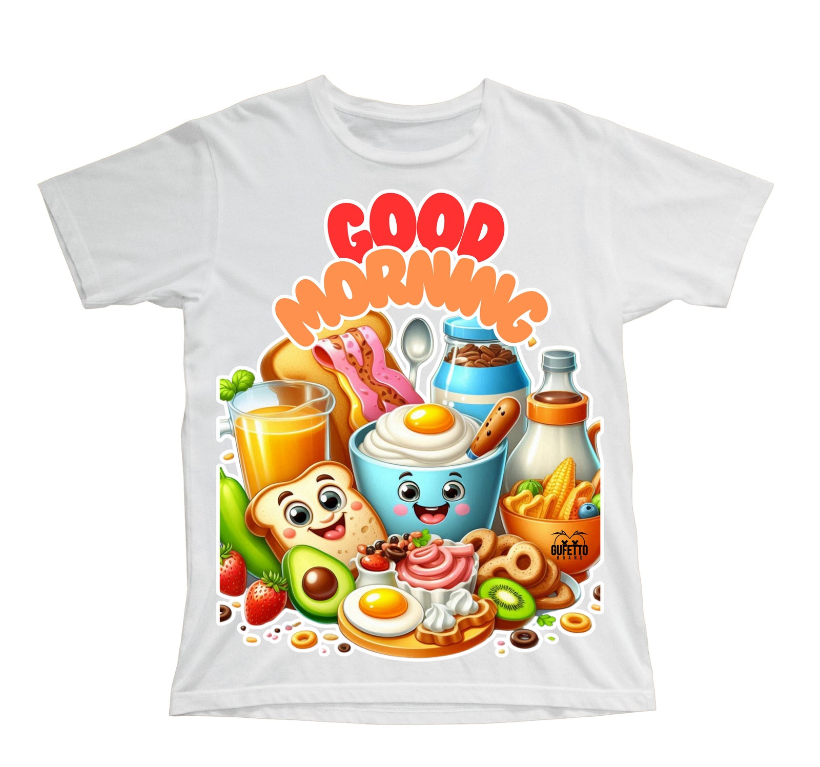 T-shirt Bambino/a GOOD MORNING ( CO094598721 ) - Gufetto Brand 