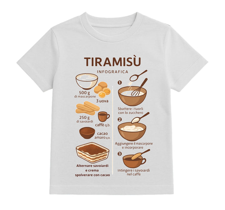 T-shirt Bambino/a TIRAMISU' ( TI709843256 ) - Gufetto Brand 