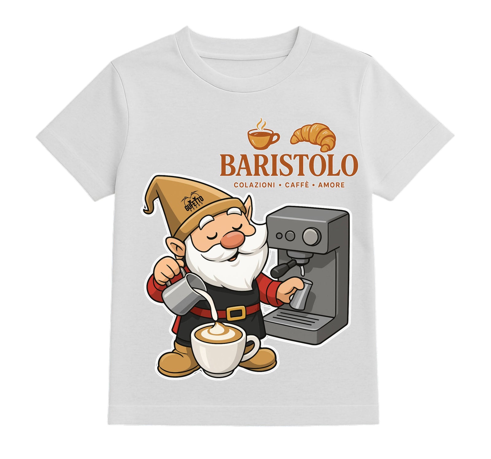 T-shirt Bambino/a BARISTOLO ( BA546879675 ) - Gufetto Brand 