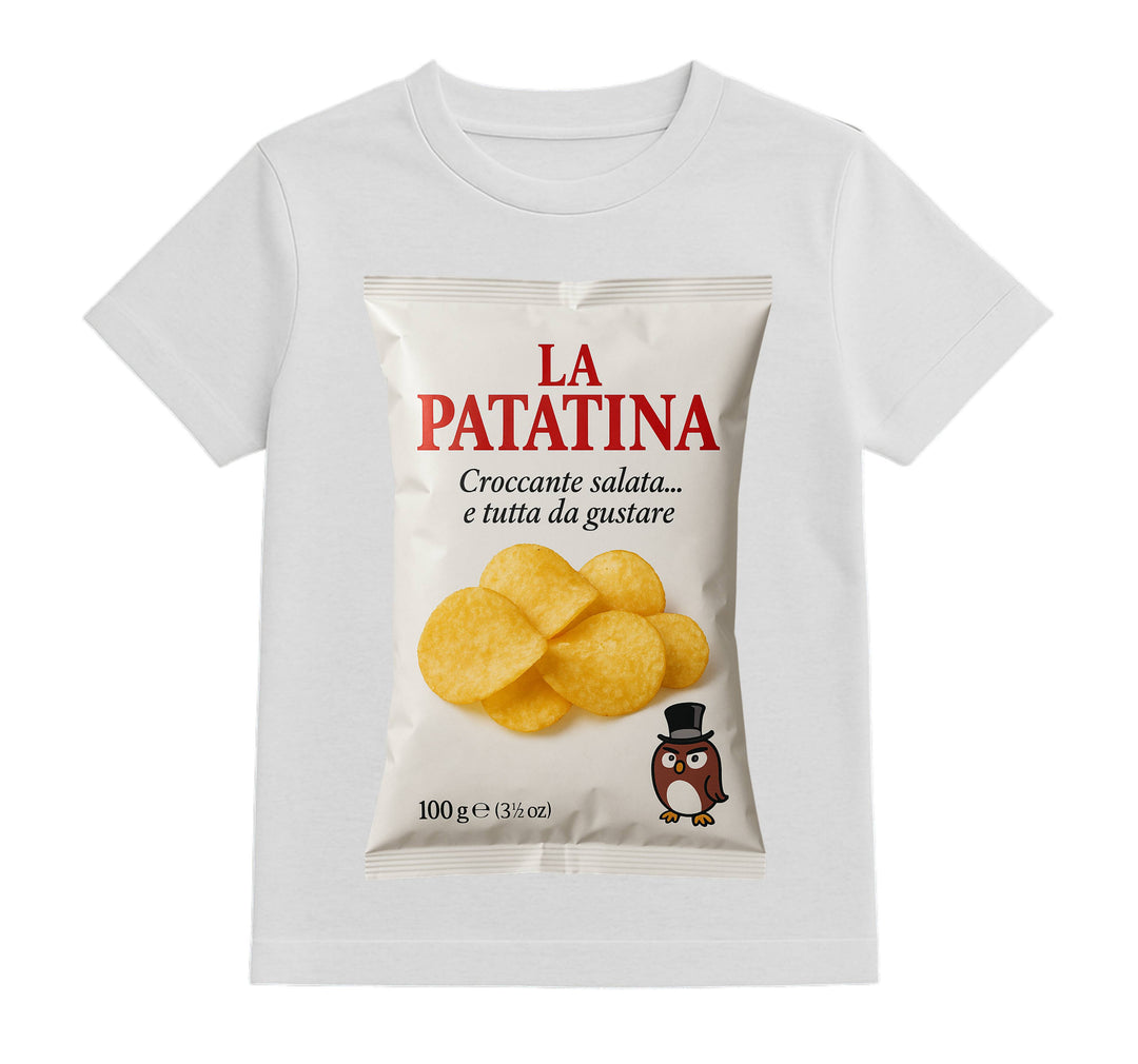 T-shirt Bambino/a LA PATATINA ( PA567238456 ) - Gufetto Brand 