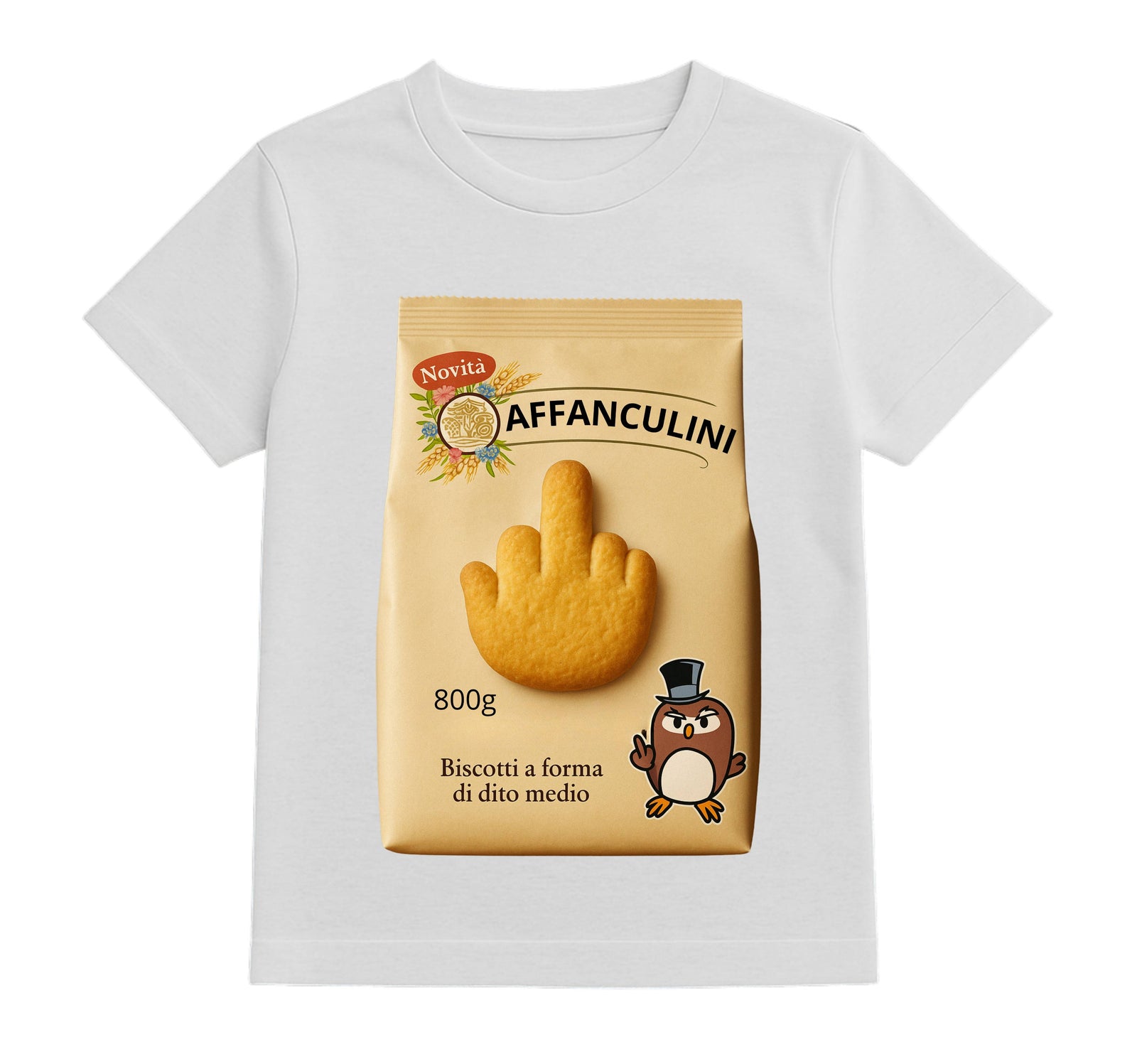 T-shirt Bambino/a AFFANCULINI ( AF546789453 ) - Gufetto Brand 