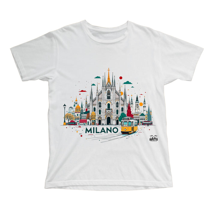T-shirt Bambino/a MILANO ( MI56218567 ) - Gufetto Brand 