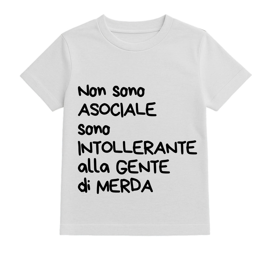 T-shirt Bambino/a INTOLLERANTE ( IN8524123658 )